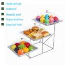 3 Tier Serving Trays Platters Catering Buffet Food Display Stand for Party