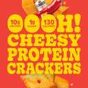 Pure Protein Cheesy Crackers Variety Pack, 6 Hot and Spicy and 6 Cheddar, High Protein Snack, 10G Protein, 1.34 oz, 12 Count