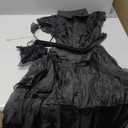 Black Costume Dress Kids Girls Black Cosplay Halloween Party Dress Up Gothic Costume with Accessories