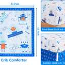 Viviland 3 Pieces Baby Bedding Set for Boy Girls, Baby Bedding Set for Newborn, Infant & Toddler - Robot