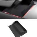 Sunglasses Organizer,Center Console Sunglasses Storage,Armrest Box Silicone Eyeglasses Storage Box Compatible with Tesla (Model y Juniper)