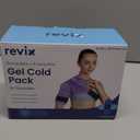 REVIX Shoulder Ice Pack Reusable Gel Ice Wrap for Shoulder Fatigue, Promotes Post-Workout Recovery, Cold Therapy Compression for Man and Women, Purple