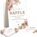 Baby Shower Games - Little Pumpkin Diaper Raffle, 1 Sign and 50 Diaper Raffle Tickets, Gender Reveal Game, Fall Baby Shower Decoration Supplies (RNB04)