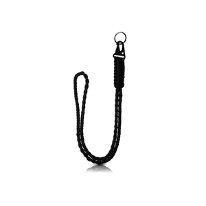 Paracord Lanyard Heavy Duty Braided Paracord Lanyards Keychain Lanyard Adventure Key Chains Men Nylon Rope for Necklace Tactical Necklace Keyring Id Card Badge Holder Camera Wall (Black)
