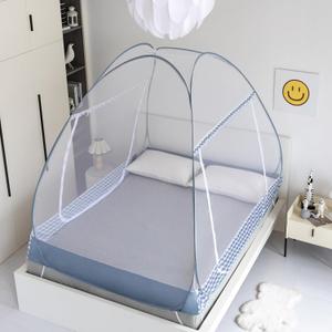 Instant Pop-Up Mosquito Net Tent for Bed | Full Enclosure Design with Ultra-Fine Mesh & Portable Foldable Frame | Indoor/Outdoor Camping, Travel Bed Canopy - Easy Setup & Pack up(King Size) (L79 x W71 x H59 inch)