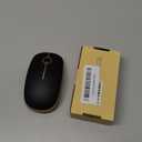 VssoPlor Wireless Mouse, 2.4G Slim Portable Computer Laptop Mouse with Nano Receiver Quiet Silent Optical Mice for Notebook, PC, Laptop, Computer-Black and Gold