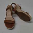 DREAM PAIRS Espadrilles Wedge Sandals for Women, Women's Open Toe Summer Dressy Sandals with Adjustable Ankle Strap and Soft Footbed (10, Brown)