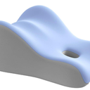 Natural Latex Pillow for Adults - Ergonomic Support for Maternity, Home & Couples, Multi-Functional for Sleeping, Lounging, Reading, Removable Washable Cover (Blue)