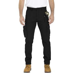 Mens Cargo Pant 100% Cotton Slim-Fit Relaxed Tactical Hiking Heavy Duty Workwear 6 Pockets Outdoor Cargo Works Pants Size S