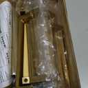 Ravinte 10 Pack Solid 5 Inch Kitchen Square Cabinet Handles Brushed Brass Drawer Pulls Kitchen Cabinet Hardware Handles (5" Hole Center)