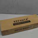 KeFanta Deck Brush with Long Handle, 2 in 1 Floor Scrub Brush for Cleaning, 56" Stiff Bristle Outdoor Scrubber Brush for Patio Concrete Boat Garage Bathroom Kitchen Wall Shower