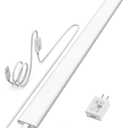 ASOKO Plug-in Under Cabinet Lighting, 24Inch LED Workbench Lights with Super Brighten 900Lumen and Dimmable 6000K Cool White, Memory Function Desk Lamp for Kitchen Sink/Desk/Workbench