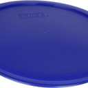 Pyrex 7403-PC 10-Cup Cadet Blue Sculpted Mixing Bowl Replacement Food Storage Lid (2-Pack) - Made in USA