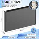 2 Pcs 11 x 17 Inch View Binders with Cover Pocket, 1 Inch, Black
