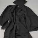 Matte Preschool and Kindergarten Graduation Cap Gown Set with Year Charm Tassel (30, Black)