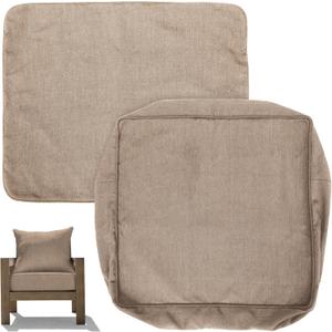 Honeycomb Outdoor Deep Seat Patio Cushion Cover, 24 x 23, Heritage Birch Tan Replacement Slipcover for Outdoor Furniture