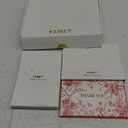 Crisky Pink Floral Thank you cards Gold Foil Greeting Notes Bulk with Envelopes(50 Pack) for Birthday, Baby Shower, Bridal Shower, Wedding, Graduation