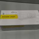 EUDELE Adhesive Shower Caddy, 5 Pack Rustproof Stainless Steel Bath Organizers With Large Capacity, No Drilling Shelves for Bathroom Storage & Home Decor (Black)