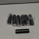 PATIKIL 3 Pcs 3" Tall Candle Covers Sleeves, 3 Pcs Metal E12 Chandelier Socket Sleeves with Insulation Heat Shrinkable Flame Retardant Tube Bulb Light Base Holder for Lamps, Black