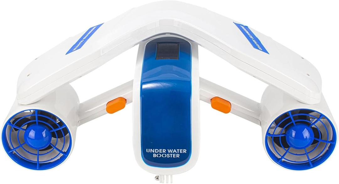 Electric Underwater Scooter,with Action Camera Mount,30 Minutes 26lbf Speed Controllable Sea Water Scooter for Pool Diving Snorkeling, Underwater Thruster Showing Water Temperature and Depth