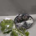 Qepeety Mid Century Chandeliers 3-Light Green Glass Hanging Pendant Lamp Art Decoration Light Fixtures Walnut Wood Black Vintage Chandelier for Dining Room, Living Room, Bedroom