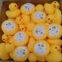Jerify 100 Pcs Bulk LED Rubber Ducks Light up Yellow Bathtub Rubber Ducks Glow Bath Floating Toys with LED Lights Birthday Halloween Christmas Easter Shower Pool Toys for Holiday Bathroom
