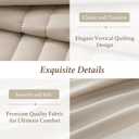 Monbix Queen Comforter Set - 7 Pieces Beige Bed in a Bag Queen Bedding Sets with Comforters, All Seasons Comforter Bed Set with Sheets, Pillowcases & Shams