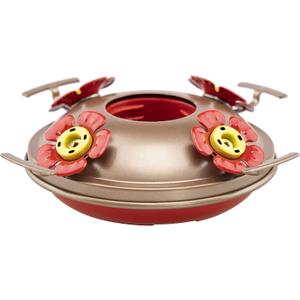 Upgraded Replacement Metal Base, Fits LaElvish Garden Hummingbird Feeders ONLY, No Leak No Rust, Safe for Hummingbird, Copper+Yellow Upgraded Base, Containing 1 Metal Base
