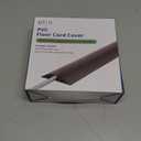 10Ft Floor Transition Strip Self Adhesive Carpet to Tile Floor Edging Trim PVC Threshold Strips, Peel and Stick Joining Trim Suitable for Threshold Height Less Than 5mm (Light Brown Coffee)