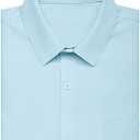 COOFANDY Men's Stretch Dress Shirts Short Sleeve Wrinkle Free Casual Button Down Shirts, Size Large