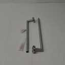 JunSun Towel Bar 30 Inch Bathroom Towel Rack Heavy Duty Bath Towel Holder Modern Towel Rod Brushed Silver Towel Hanger Bathroom Accessories Silver Towel Rail Stainless Steel Single Bar Brushed Nickel