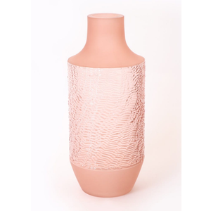 Bambeco 6 x 13 Pink Glass Vase