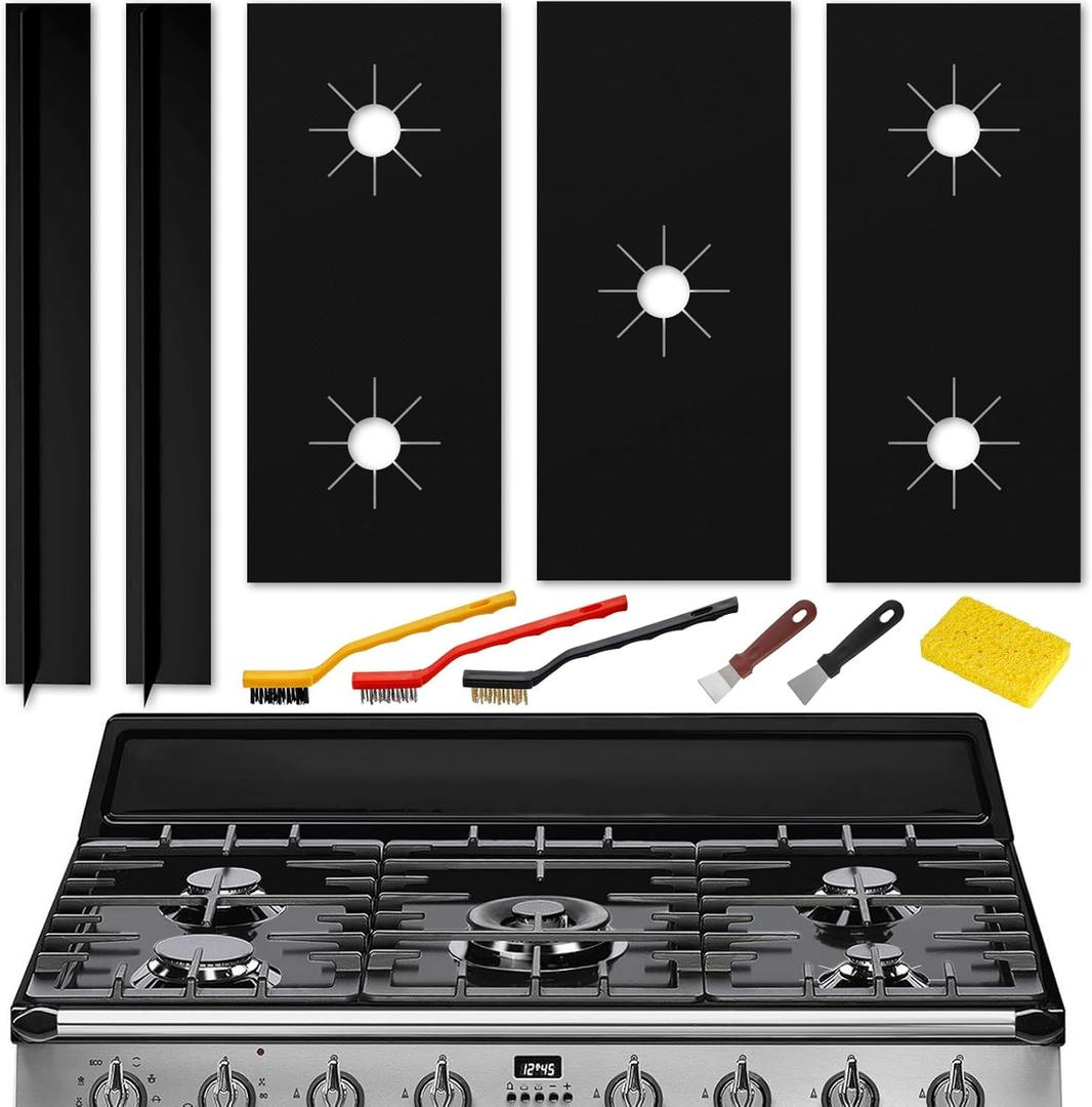 Stove Cover Gas Stove Top Burner Covers (11pack) Protectors for Samsung Gas Range Stove Mat Non-Stick Oven Liners Mat Gas Range Protectors Covers, Reusable Washable Stove Clean Stove Guard parts