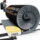 CYMULA Memory Foam Camping Mattress Pad, CertiPUR-US Sleeping Mat, Portable Roll Up Mattress for Adults, Camping Bed Pads for Sleepover, Car Bed with Travel Bag (Queen-80x60x3 IN, Grey)