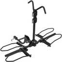 TANO Bike Hitch Mount Rack Carrier for Car, Truck, SUV - Tray Style Smart Tilting Design (Standard/Fat Tire 2 Bike)
