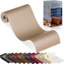 YAFLC Leather Repair Patch for Furniture, 4" x 63" Self Adhesive Leather Repair Kit Vinyl Repair Tape for Car Seat Sofa Jackets Couches Chair Medium Beige