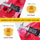 Gas Can Spout Replacement Kit, Gas Can Nozzle Replacement (3 Kit-Yellow) All gaskets are installed and ready to use upon receipt. For 1/2/5/10 gallon gas can. Easy and convenient to use