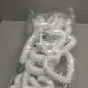 14 Pack 6 Inch Heart Foam Wreath, White Polystyrene Foam Ring, Heart Craft Foam Wreath for DIY Arts Floral Projects Home Wedding Decor