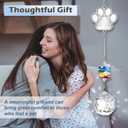 Pet Memorial Suncatcher, Dog Memorial Gifts, Crystal Ball Suncatcher for Pet Loss, Dog and Cat Bereavement Gift Idea, Sympathy Present