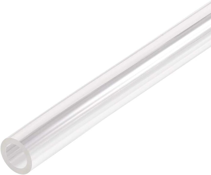 uxcell PVC Clear Vinyl Tubing, Plastic Flexible Water Pipe 12mm ID x 16mm OD 3 meters