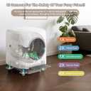 Automatic Litter Box, Self Cleaning Litter Box, Odor Control, 90L Capacity | Large with APP Control and Safety Sensor, Ellenpent, for Multiple Cats, Large Cat, with 3 Rolls of Garbage Bags