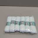 HIPHOP PANDA Baby Washcloths, Rayon Made from Bamboo - 2 Layer Ultra Soft Absorbent Newborn Bath Face Towel - Reusable Baby Wipes for Delicate Skin - Blue, 6 Pack