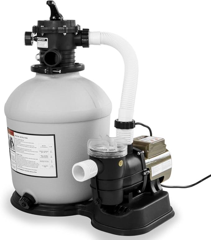 XtremepowerUS 3,100GPH Swimming Pool 16" Sand Filter 3/4 HP Pool Pump w/ Timer 15,000GAL Above Ground Pool Set