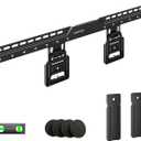 monTEK 0.35'' Ultra Slim TV Wall Mount for 50-100 Inch Flat & Frame TVs | up to 165 lbs, Low Profile Flush TV Mount, Micro Gap TV Bracket, Max VESA 850x800mm, Fits 16/18/24/32Studs