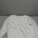 MITILLY Women's Elegant Floral Long Sleeve Round Neck Smocked A-Line Flowy Tiered Maxi Dress with Pockets XL