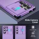 Slide Camera for Samsung Galaxy Note 10+ Plus Case, 2 in 1 Military Drop Shockproof Heavy Duty Protection Anti-Fingerprint Funda Cover for Samsung Galaxy Note 10 Plus, Purple