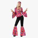 Morph 70s Costumes For Women Hippie Disco Outfit - Retro 60s 70s Style Costume For Parties, Festivals, and Events, XL