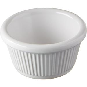 Winco Fluted Ramekins, 2-Ounce, White, 12-Pieces