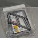 Baby Bottle Drying Rack, Space Saving Baby Bottle Organizer for Countertop, Vertical Bottle Dryer Holder with Brushes Holder, Large Bottle Storage Holder 12 Bottles & Baby Accessories Grey (1pcs, Gray)