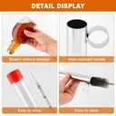 Maple Syrup Hydrometer Test Cup Kit, Maple Sap Hydrometer with Stainless Steel Maples Syrup Equipment, Design for Maples Syrups Supplies, Easy to Read and Accurate